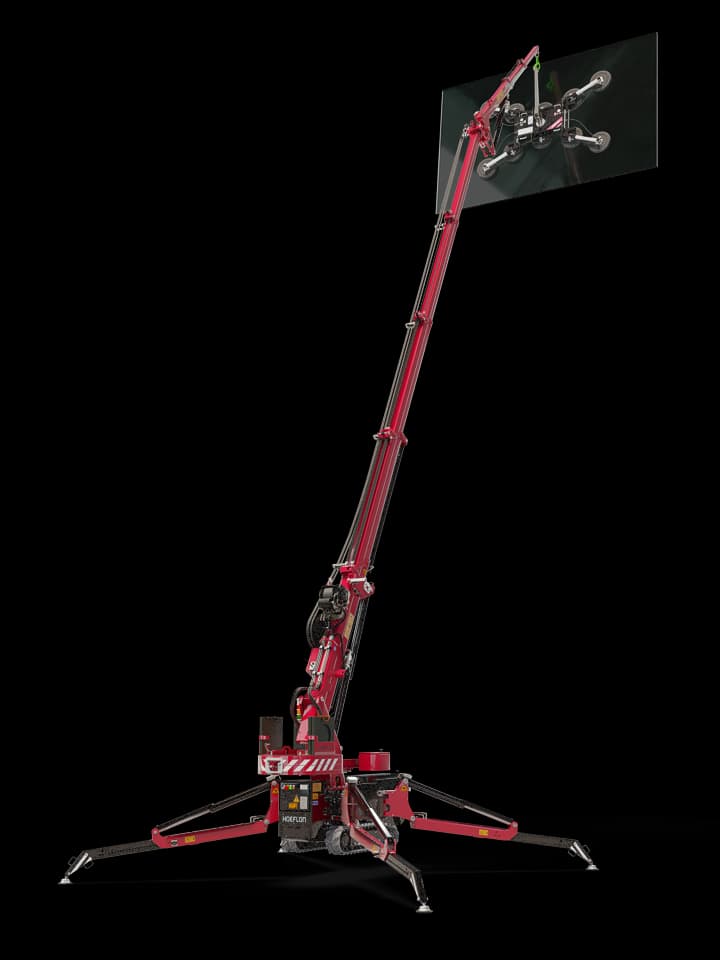 Image of the Hoeflon C6e at maximum load capacity.